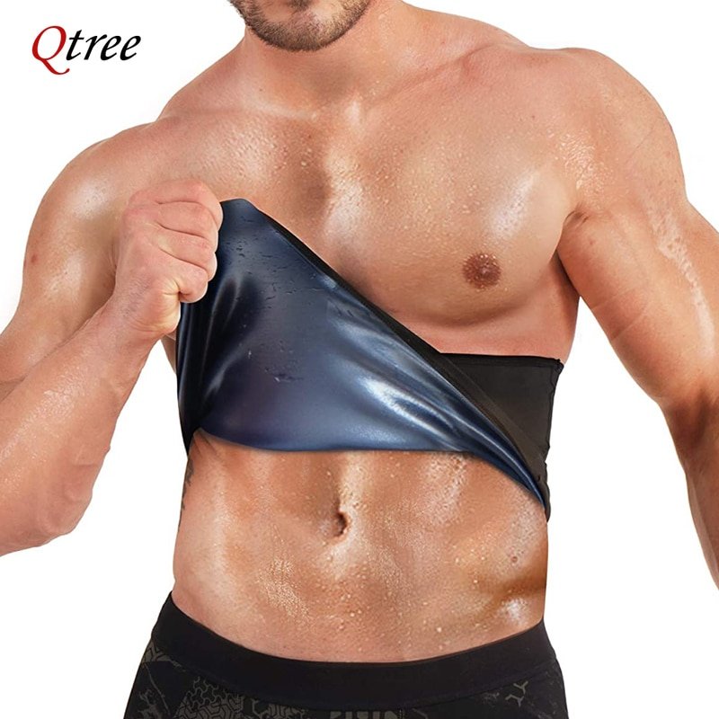 Men Slimming Body Shaper Sauna Sweat Belt Trainer Sport Modeling Fat Burner  – shopidea